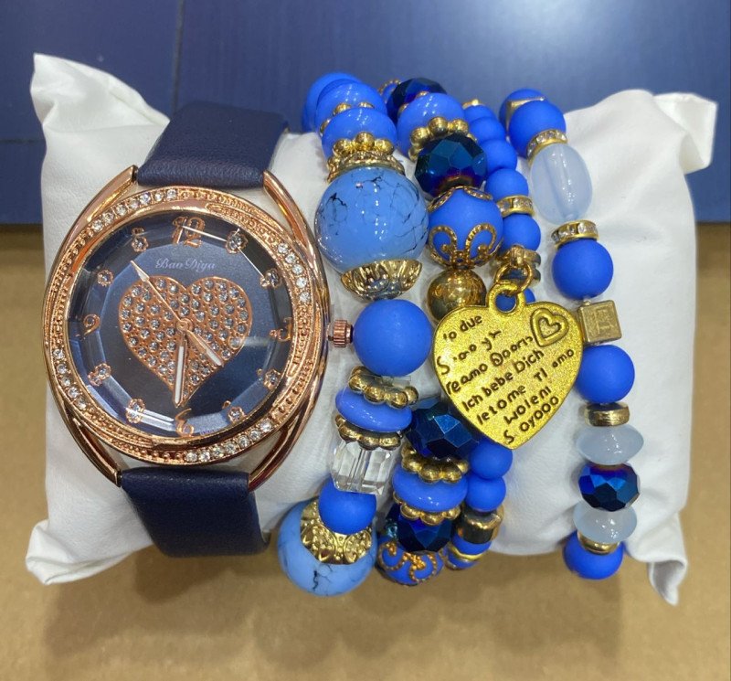 Jeu Montre et Bracelet couleur pour femme SBLH0515